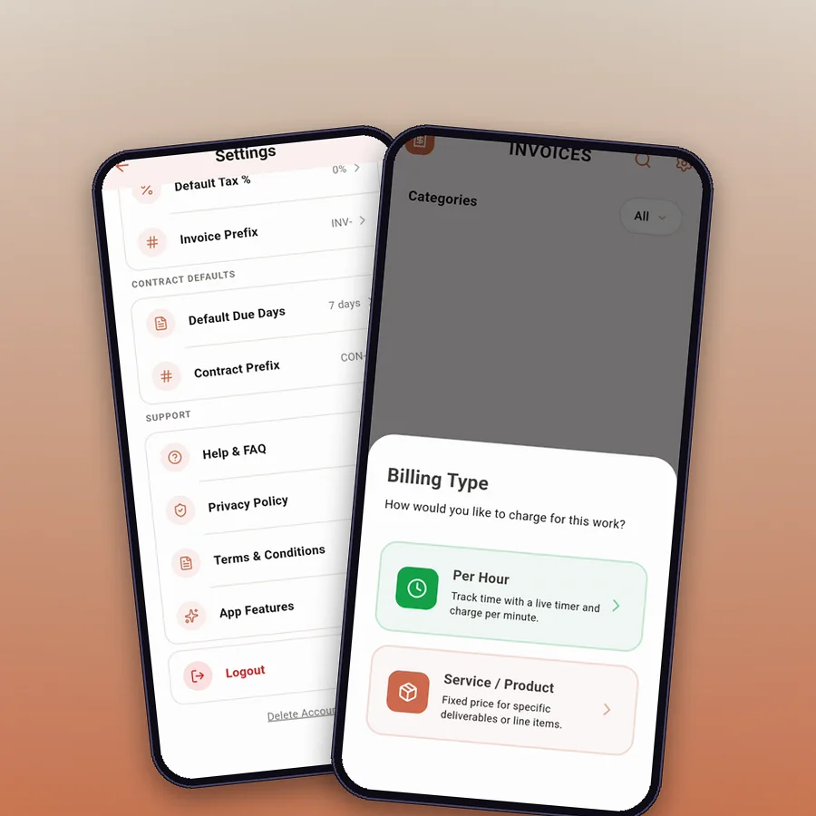 Flowlance — billing types
