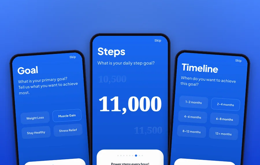 Steplike — onboarding flow