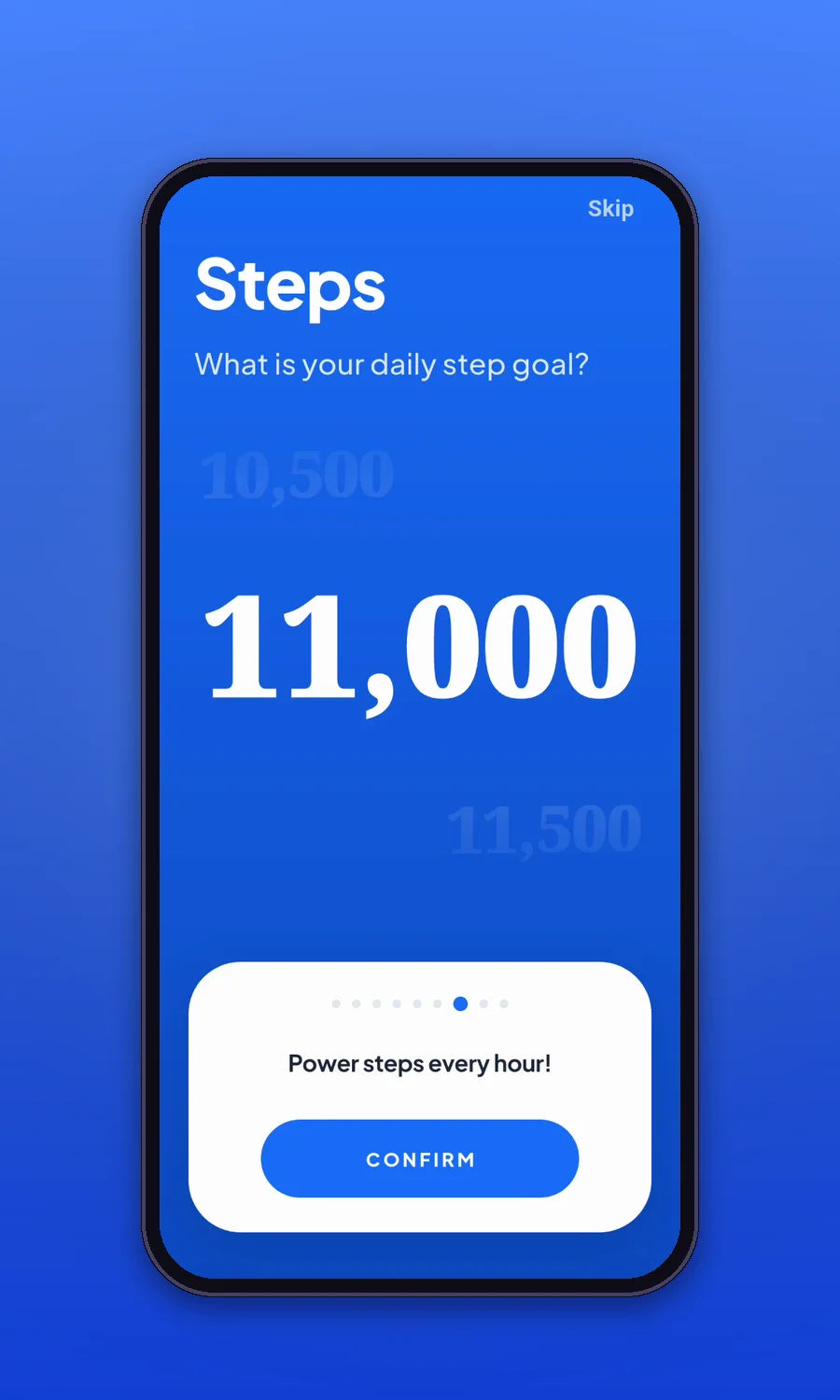 Steplike — daily step goal